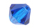 bicone crystals 4mm capri blue