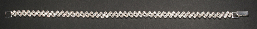 diamante rhinestone bracelet 6mm wide