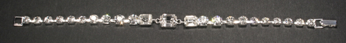 diamante rhinestone bracelet 5-8mm wide