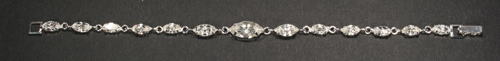 diamante rhinestone bracelet 6mm wide