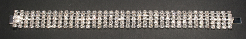 diamante rhinestone bracelet 16mm wide