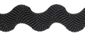 black jumbo ric rac braid