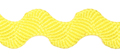 yellow jumbo ric rac braid