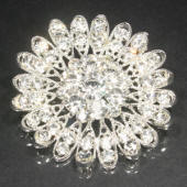 diamante rhinestone brooch