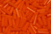 bugle beads - solid orange
