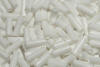 bugle beads - solid chalk white