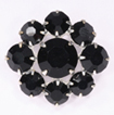 diamonte rhinestone buttons with black stones