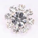 diamante rhinestone button approx 20mm wide