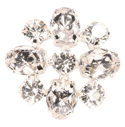 round silver crystal diamante rhinestone buttons approx 23mm wide