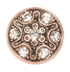 round bronze crystal diamante rhinestone buttons approx 11mm wide