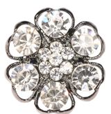 round silver crystal diamante rhinestone buttons approx 30mm wide