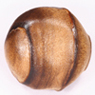 round wooden button in 18mm