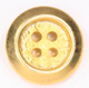 round gold button  in 15mm