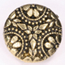antique gold plastic button in 18mm