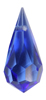 crystal tear drops 18mm x 9mm : sapphire