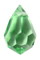 crystal tear drop 10mm x 6mm : peridot