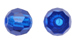 crystals round - 4mm capri blue