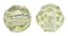 crystals round - 4mm jonquil
