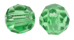 crystals round - 4mm peridot
