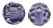 crystals round - 4mm tanzanite