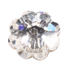 flower shaped crystals - 10mm - silver crystal
