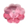 flower shaped crystals - 6mm - rose