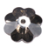 flower shaped crystals - 8mm - satin