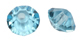 crystals rondell shape 5mm x 3mm - aqua