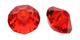 crystals rondell shape 5mm x 3mm - red