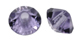 crystals rondell shape 5mm x 3mm - tanzanite