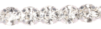 diamante rhinestone by the metre - normal quality - metal back