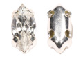 6mm x 3mm small marque shape sew-on diamante rhinestone with pointed back stone crystal