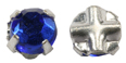 normal quality sew-on diamante rhinestone : sapphire