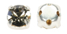 top quality sew-on diamante rhinestone with pointed back stone black diamond