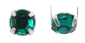 diamantes rhinestones studs with prongs ss20 emerald