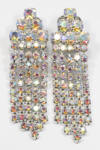 diamante rhinestone earrings length approx 52mm