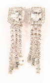 diamante rhinestone earrings length approx 53mm
