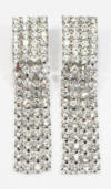 diamante rhinestone earrings length approx 50mm