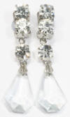 diamante rhinestone earrings length approx 56mm