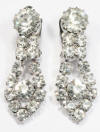 diamante rhinestone earrings length approx 43mm