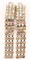 diamante rhinestone earrings length approx 59mm
