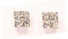 pierced diamante rhinestone earrings width 5mm