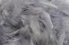 feather boa - feather trimming - light grey