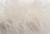 marabou feather trimming - ivory cream