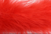 thin marabou feather trimming - red