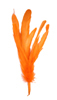 cocktail feathers - dark orange