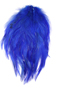 large royal blue feather hackle pads
