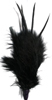 marabou feather spike - black