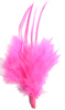 marabou feather spike - hot pink