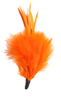 marabou feather spike - dark orange